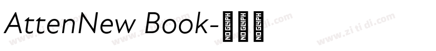 AttenNew Book字体转换